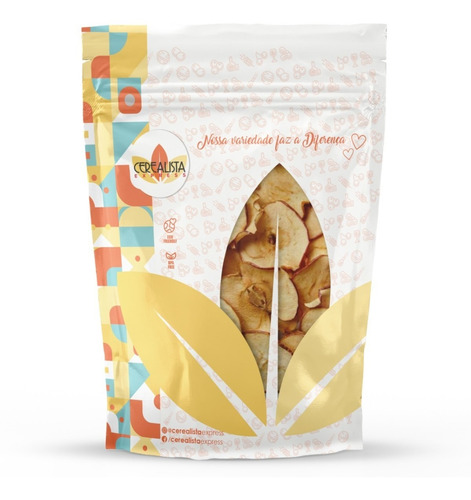 Imagem 1 de 7 de Maçã Chips Desidratada 5kg - Preço De Atacado + Fg