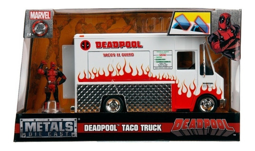 Deadpool Taco Food Truck Marvel Chimichangas Jada 1:24 Nuevo