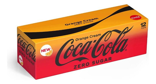 Coca Cola Crema De Naranja Cero Azucar 12 Piezas De 355 Ml