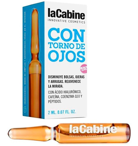 Ampolla Lacabine Contorno De Ojos 2ml Con Ácido Hialurónico.