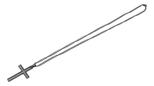 Imagen 5 de 10 de Collar Con Colgante De Cruz De Temperamento Unisex