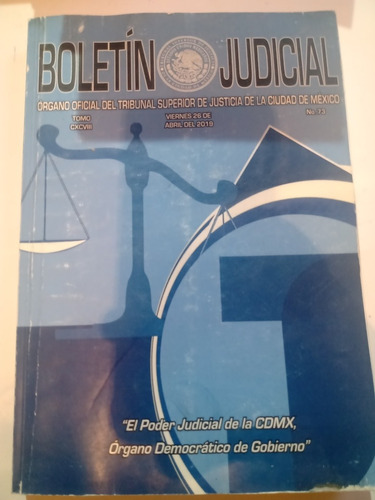 Boletín Judicial Tribunal Superior De Justicia Cxcviii Cdmx