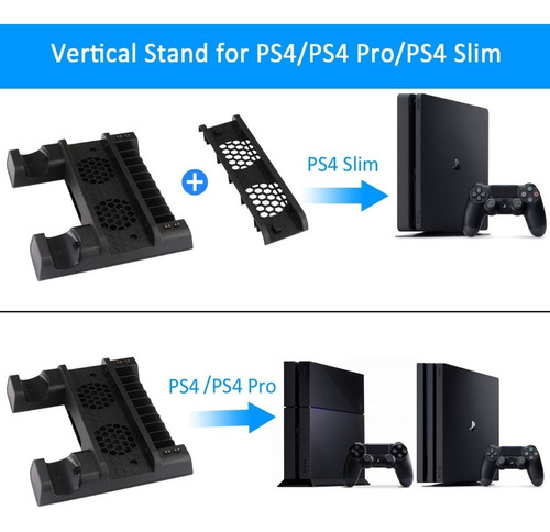 Soporte Multifuncional De Carga Y Enfriamiento Ps4 Slim Pro