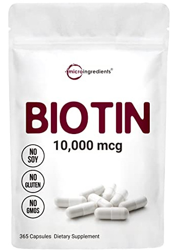 Micro Ingredientes Biotin 10000 Mcg, Biotin Capsules