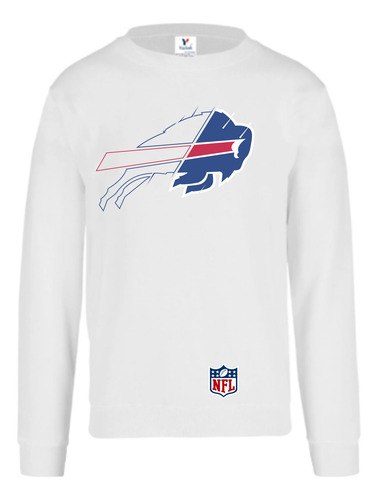 Sudadera Nfl Buffalo Modelo 2 Sin Capucha Cuello Redondo