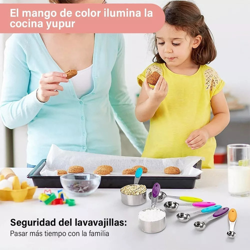 U Chef Tazas Cucharas Medidoras Acero Inoxidable 10 Piezas C