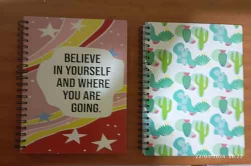 Libretas De Espirales De 6 Materias 210hojas Medida 28x23 Cm