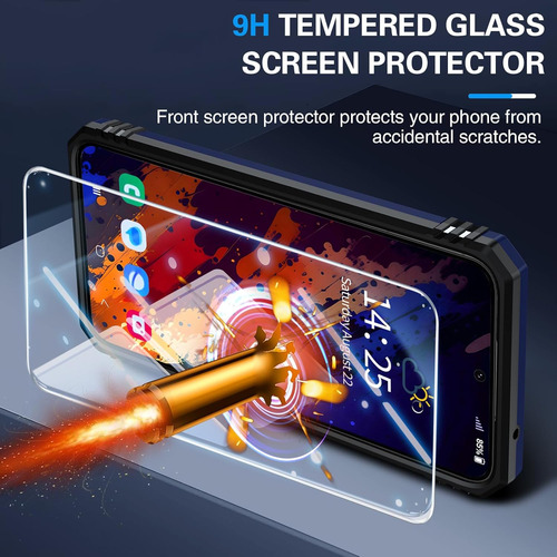 Funda Uso Rudo Cámara Para Galaxy S23 Fe Carcasa+mica Azul Samsung Galaxy S23 Fe/fan Edition