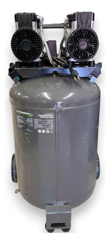 Compresor Vertical 3hp Directo Sin Aceite 100 Lts Gladiator Color Gris Fase Eléctrica Monofásica Frecuencia 120v60hz