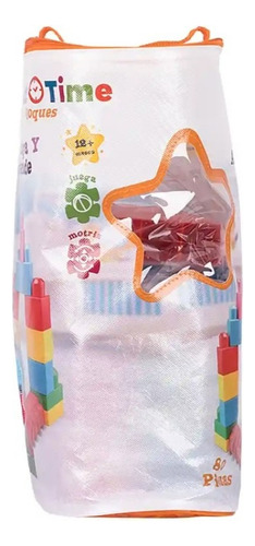 Bloques Kidz Time Juega Y Aprende 80 Piezas Colores Pastel Colores Pastel
