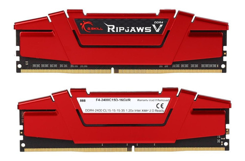 Imagem 2 de 3 de Memorias Ddr4 G.skill Ripjaws V Series 16gb(2x8)2400mhz Xmp