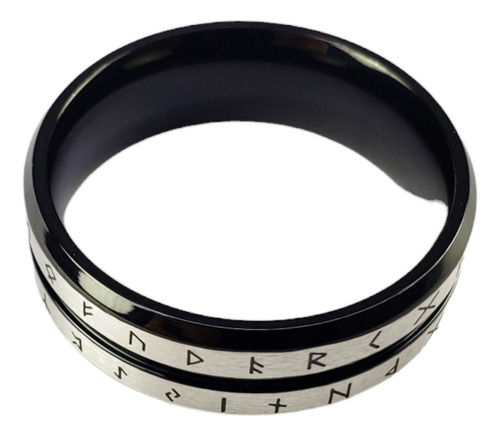 Anillo Runas Poder Ancestral Legado Acero Inoxidable A739