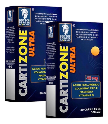 Kit 2 Cartizone Ultra 30 Capsulas - Doctor Berger Do Brasil Sabor Neutro