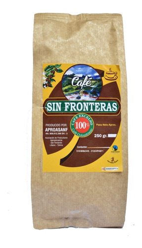 Cafe Sin Fronteras -molido - Kg a $70