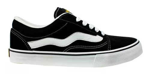 Tênis De Skate Old School Mad Rats Black / Branco Original