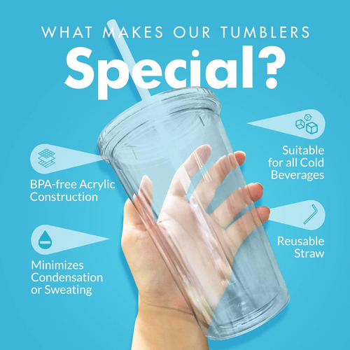 Hermoso Vaso Doble Capa Termico Transparente Tipo Starbucks