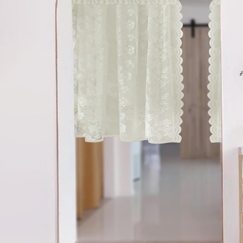 Cortina De Encaje Floral Ventana De Tul Cortina 150x200cm