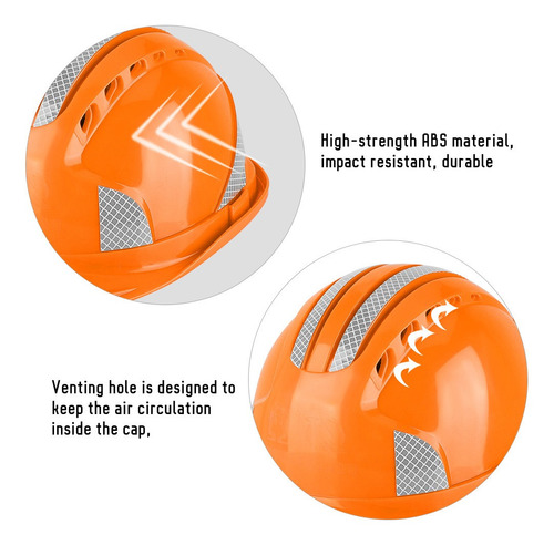 Gorra Protectora Para El Sitio De Construcción, Ventilación