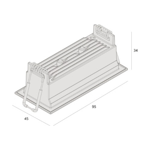 Spot Embutido Picco Triplo Interlight 7w 2700k 4992-ab-s Branco/preto