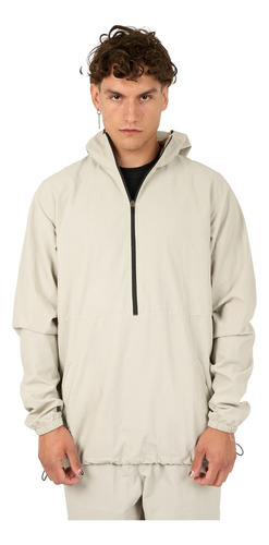 Anorak Impermeable Rompeviento Hombre Cara Cruz Jeans Hoodie