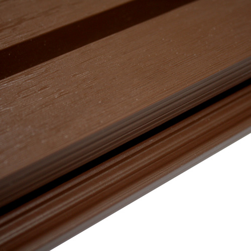 Revestimiento Pared Wall Panel Tabla Wpc Café Oscuro Qrubber