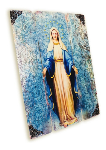 Imagen 2 de 4 de Cuadro Madre Divina Gracia Impresión Directa Mdf 60x46cm