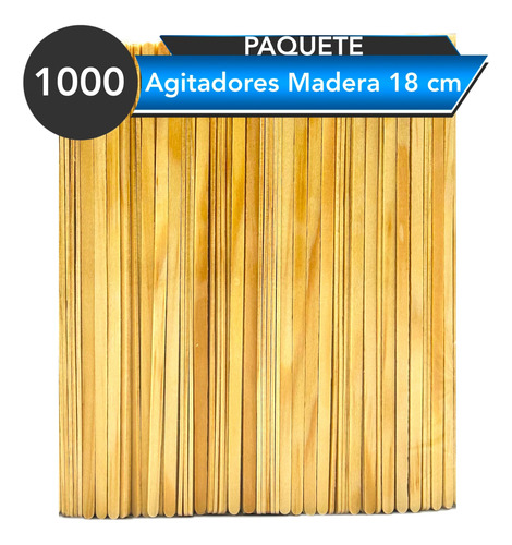 Agitadores De Madera Para Bebidas Paquete Con 1000