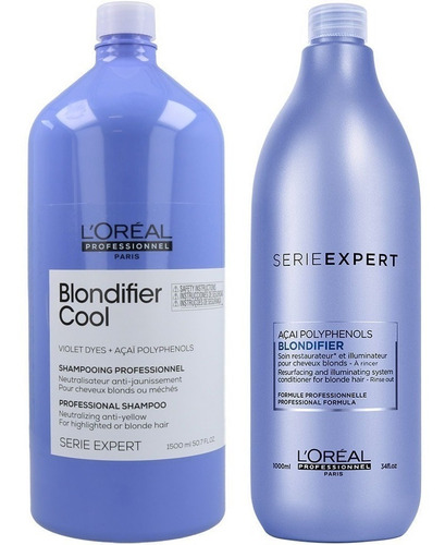 Champú 1500ml+ Condition 1000ml Para Rubio Loreal Blondifier