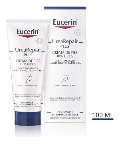 Crema Para Pies Secos Y Asperos 10% Urea Eucerin 100 Ml 