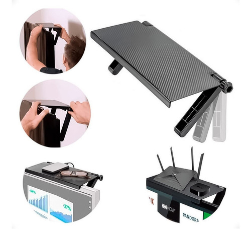 Imagen 2 de 10 de Soporte Para Tv Box Sintonizador Canalera Decodificador,