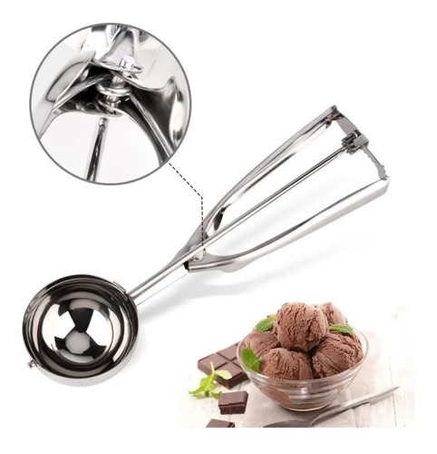 Cuchara Para Helado Frutas Postres Acero Antiadherente 6cm