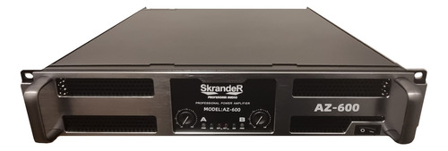Amplificador Profesional Skrander Az-600 2 Canales 700wx2 
