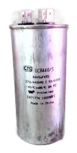 Capacitor Marcha 40 +5 Mfd 450v