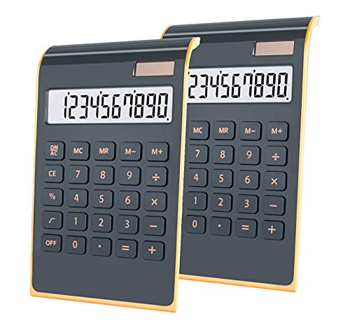 Calculadora De Oficina, 10 Dígitos Dual De Energía Del Negoc