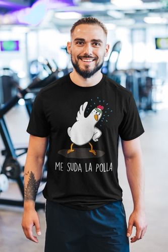 Camiseta Humor Negro Gimnasio Me Suda La Polla