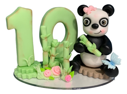 Topo/vela Biscuit Panda- Idade A Escolher