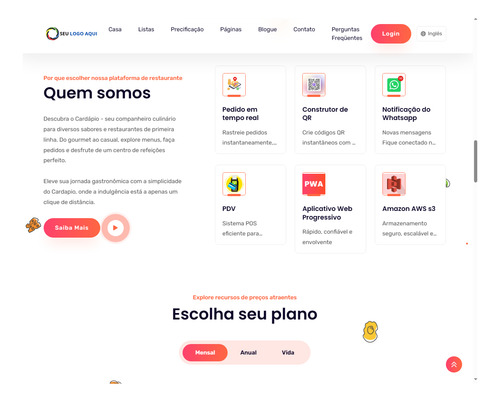 Sistema Criador Sites Para Restaurantes E Lanchonete Php
