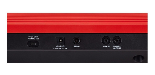 Imagen 5 de 7 de Teclado musical Roland Go:Keys GO-61K 61 teclas rojo