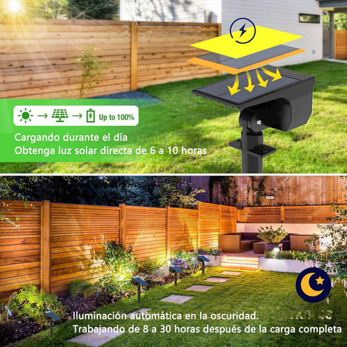 Focos Solares Para Paisaje, 48 Luces Led Iluminación Para