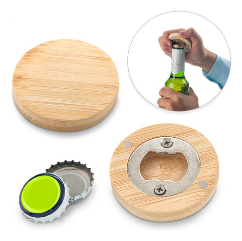 Destapador Bamboo Cerveza O Gaseosa Ecologico Botellas