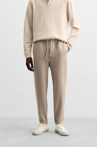 Pantalón Cintura Jogger Jogging Easy Care Zara Man