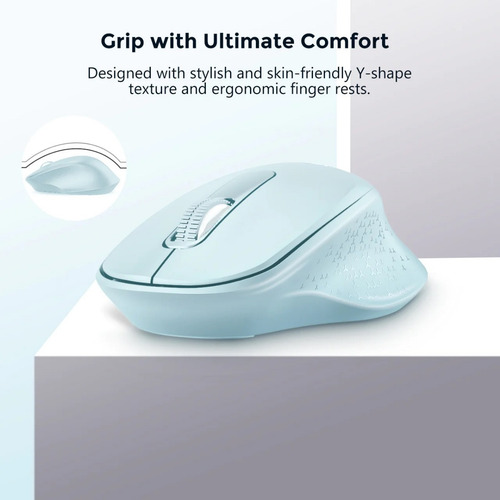 Imagen 2 de 7 de Mouse Inalambrico Victsing Silencioso Pc Laptop