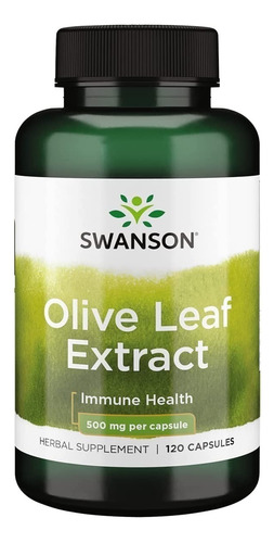 Olive Leaf Extract 500mg 120 Caps, Hoja Oliva, Swanson,