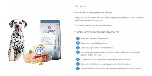Nupec 8kg Alimento Perro Croqueta Cachorros