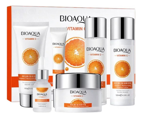 Kit Facial De  Vitamina C Bioaqua Original-contorno-serum