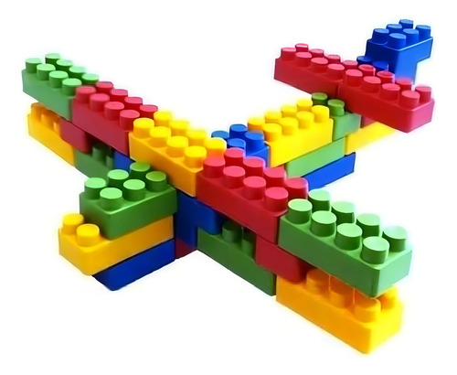 Blocos De Montar Magic Block 140 Peças Coloridas Simo Toys