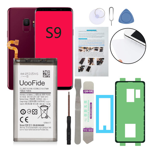 Bateria Repuesto Para Galaxy S9 Samsung Sm-g960 Todo Kit