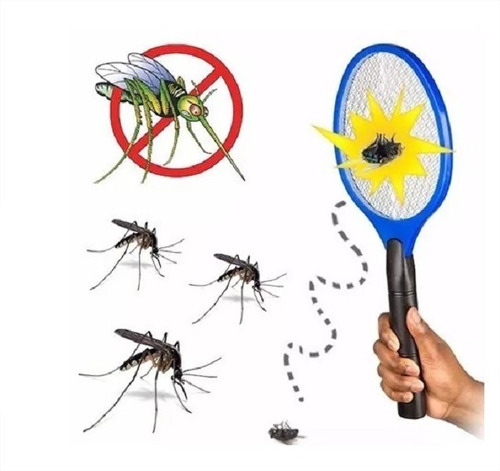 Raqueta Electrica Mata Zancudos,moscas, Mosquitos Recargable