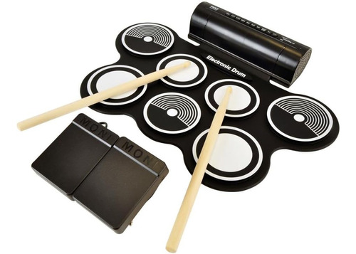 Pyle Electronic Roll Up Midi Kit De Tambor Con 7 Almohadilla