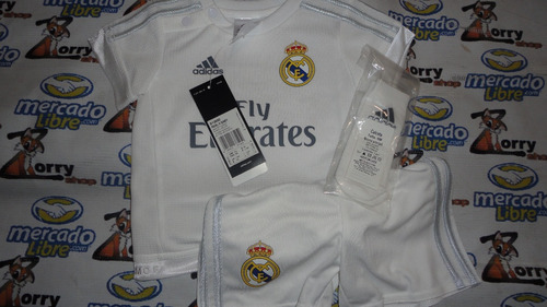 Imagen 4 de 4 de Kit Conjunto De Niño adidas Real Madrid De Local Rg